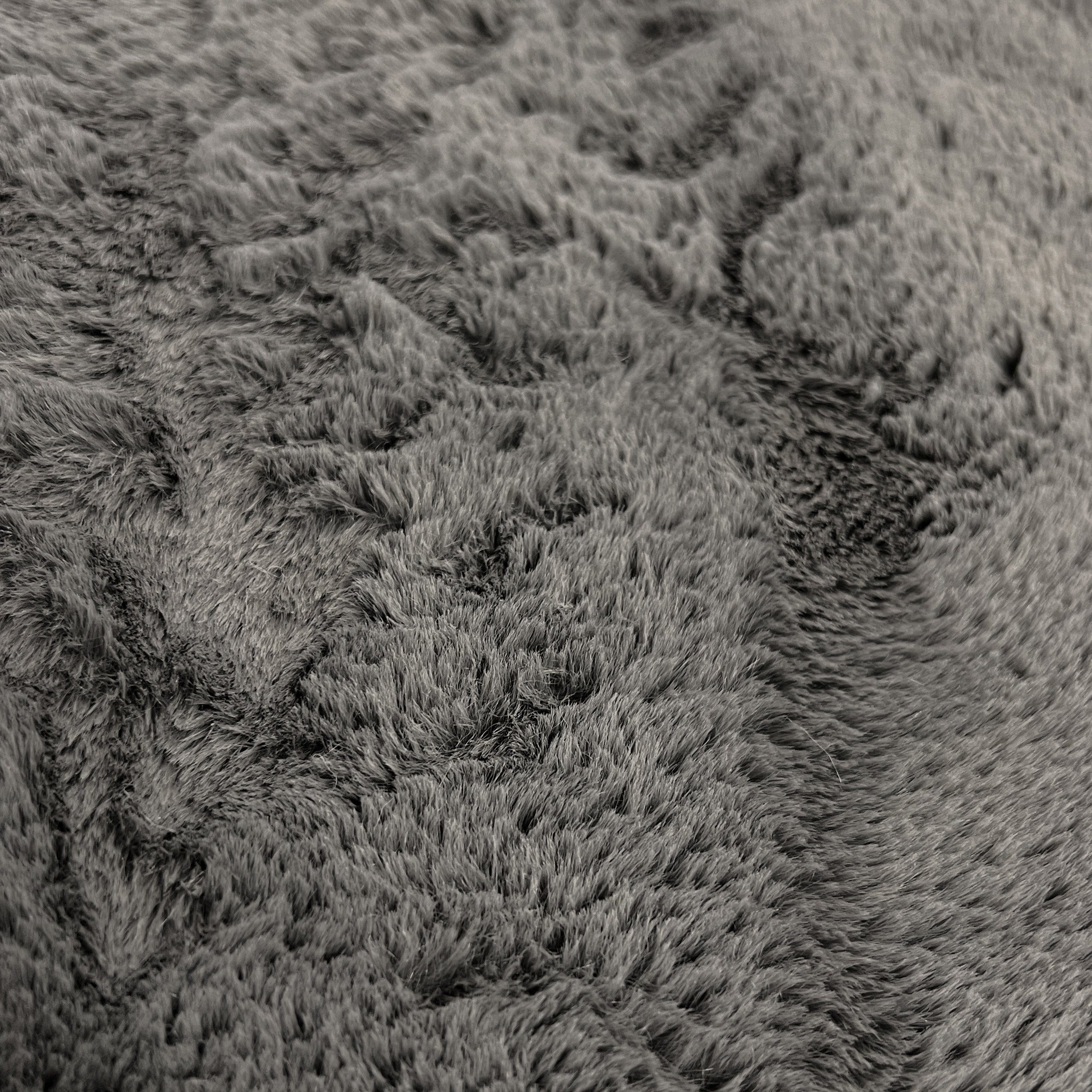 Carpetia Teppich Teppich für Badezimmer, rutschfest, in anthrazit, rechteckig, Höhe: 11 mm