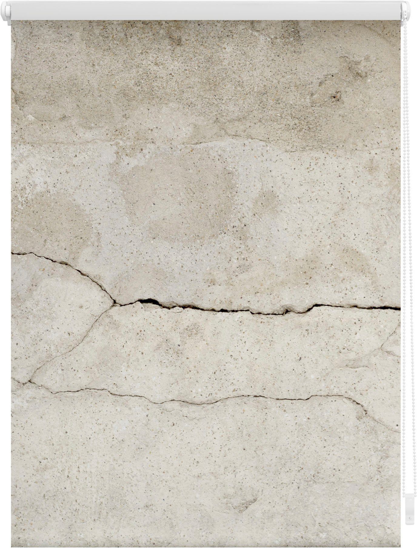 Seitenzugrollo Klemmfix Motiv Beton, LICHTBLICK ORIGINAL, günstig online kaufen