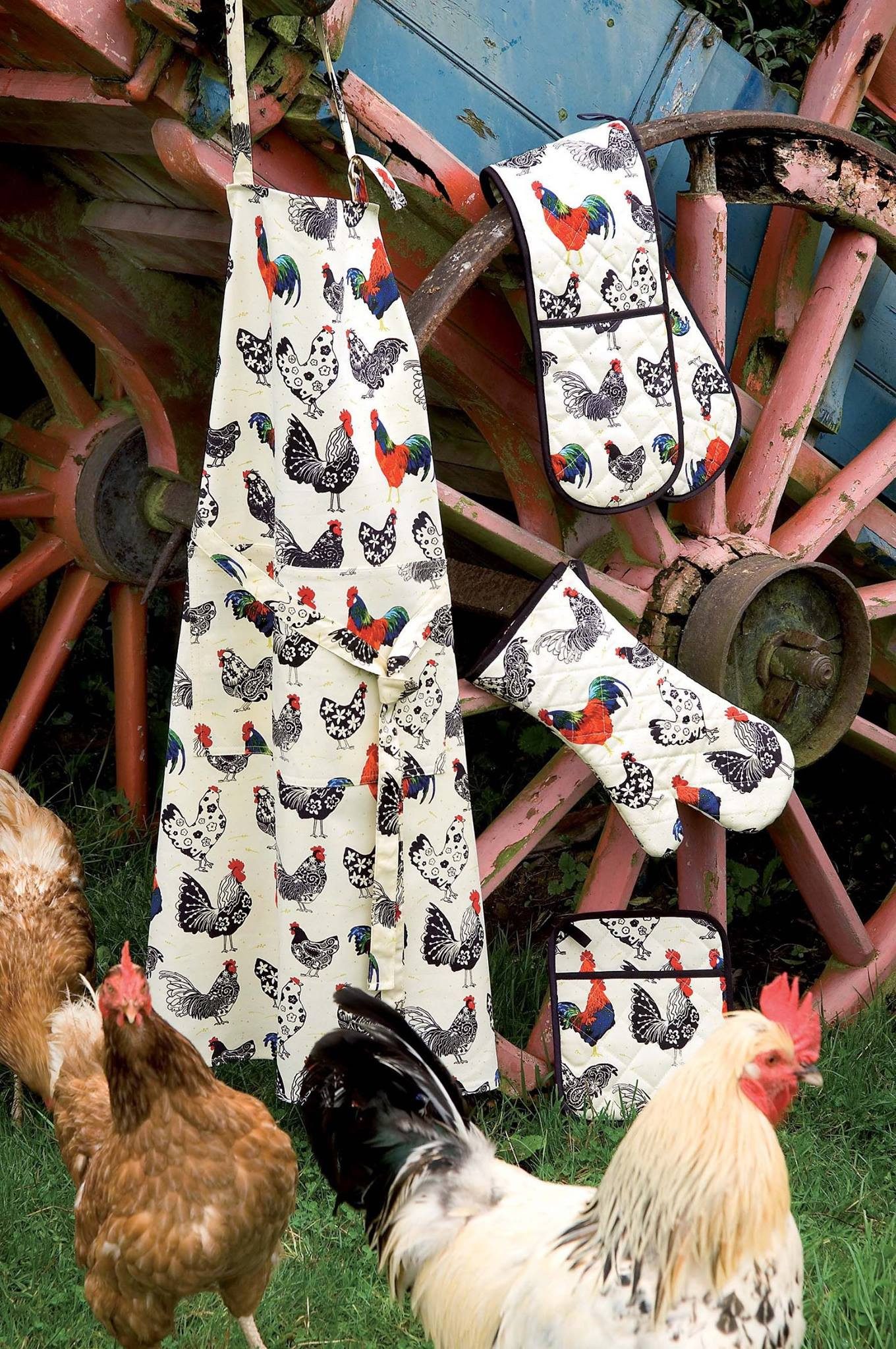 Ulster Weavers Einkaufsbeutel Rooster, faltbare Einkaufstasche incl.Tragegriffe ca.46x61cm Roll-up-Tasche