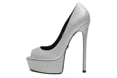 Giaro [D2C] KIANNI GLITTER SILVER Pumps