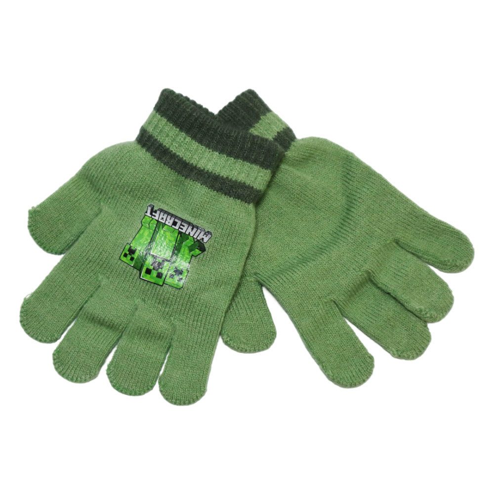 Minecraft Strickhandschuhe Minecraft Gamer Creeper Kinder Рукавички Onesize