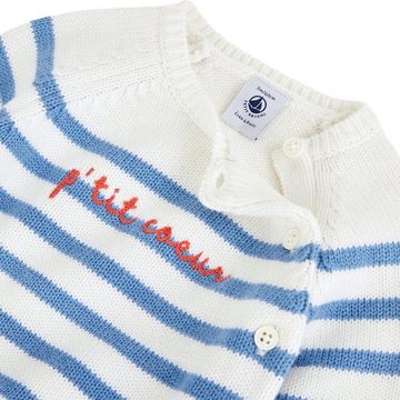 Petit Bateau Shirt & Hose Petit Bateau 2-teiliges Baby-Set aus Cardigan und Hose