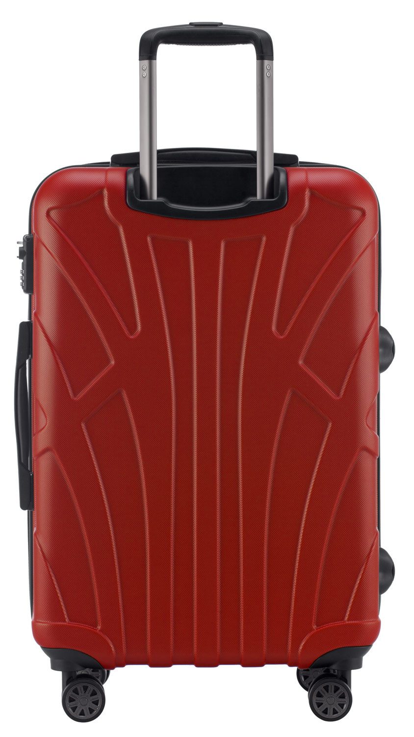 Suitline Koffer S1, 4 Rollen, mittelgroßer Hartschalen-Koffer Check-In Reisekoffer TSA 68 L