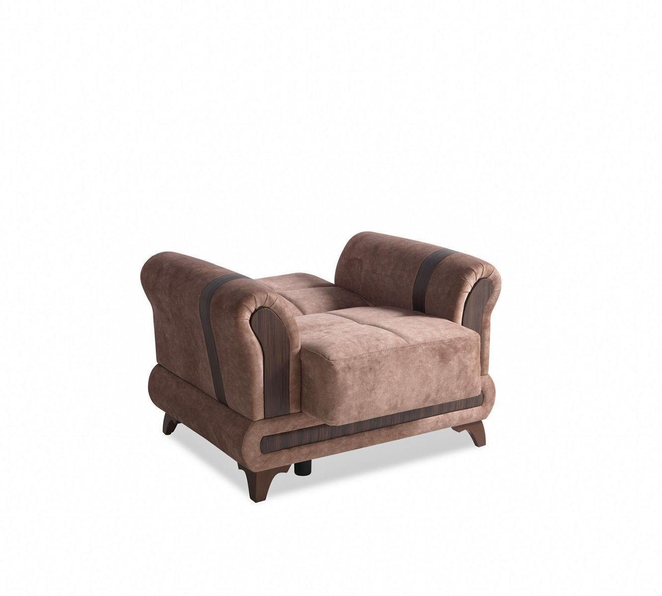 Sofa Sitzer Europe Sofagarnitur 2 Made Textil / / Sessel, Wohnzimmer-Set Sessel), JVmoebel 2x Set (3 Sitzer In Wohnzimmer 3+2+1+1 Sitzer