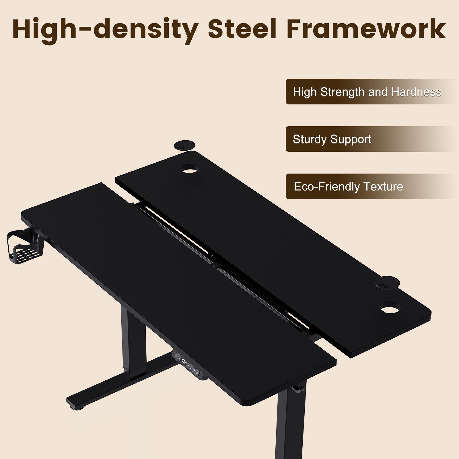HOMAVO Schreibtisch Höhenverstellbarer schreibtisch mit Memory- und Rebound günstig online kaufen