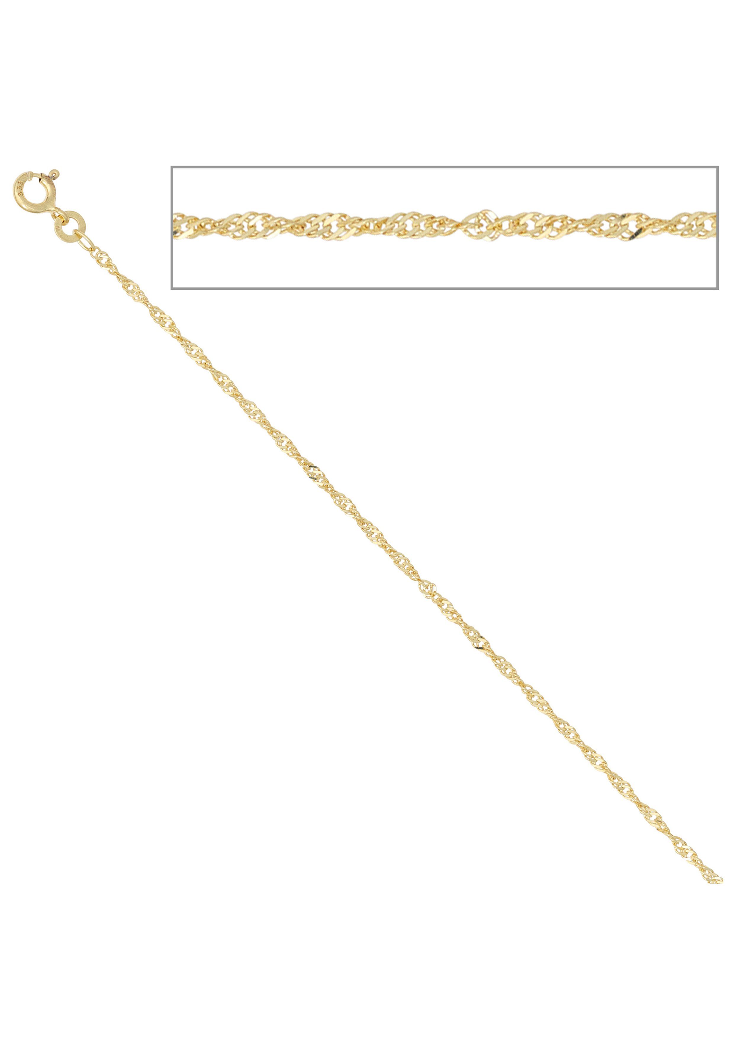 JOBO Goldkette, Singapurkette 585 Gold 42 cm 1,8 mm