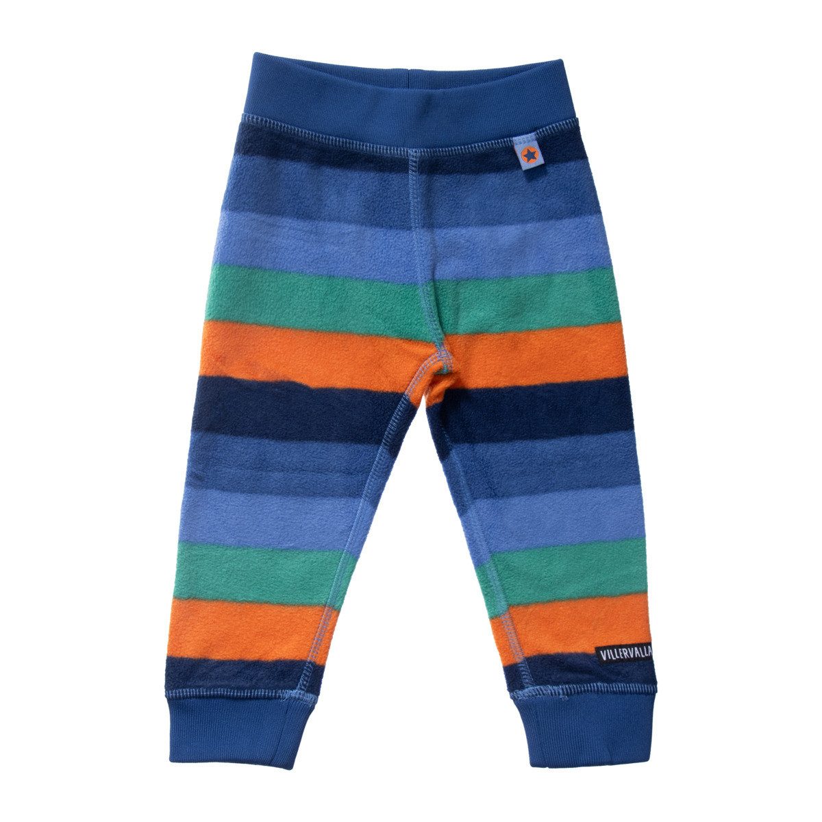 Villervalla Fleecehose Streifen Unisex Kinder (1-tlg) Stoffhose, Jogginghose, Jogger, Freizeithose, Sporthose