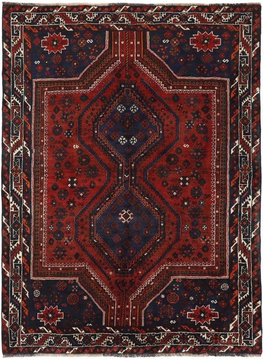 Orientteppich Shiraz 155x209 Handgeknüpfter Orientteppich / Perserteppich, Nain Trading, rechteckig, Höhe: 10 mm