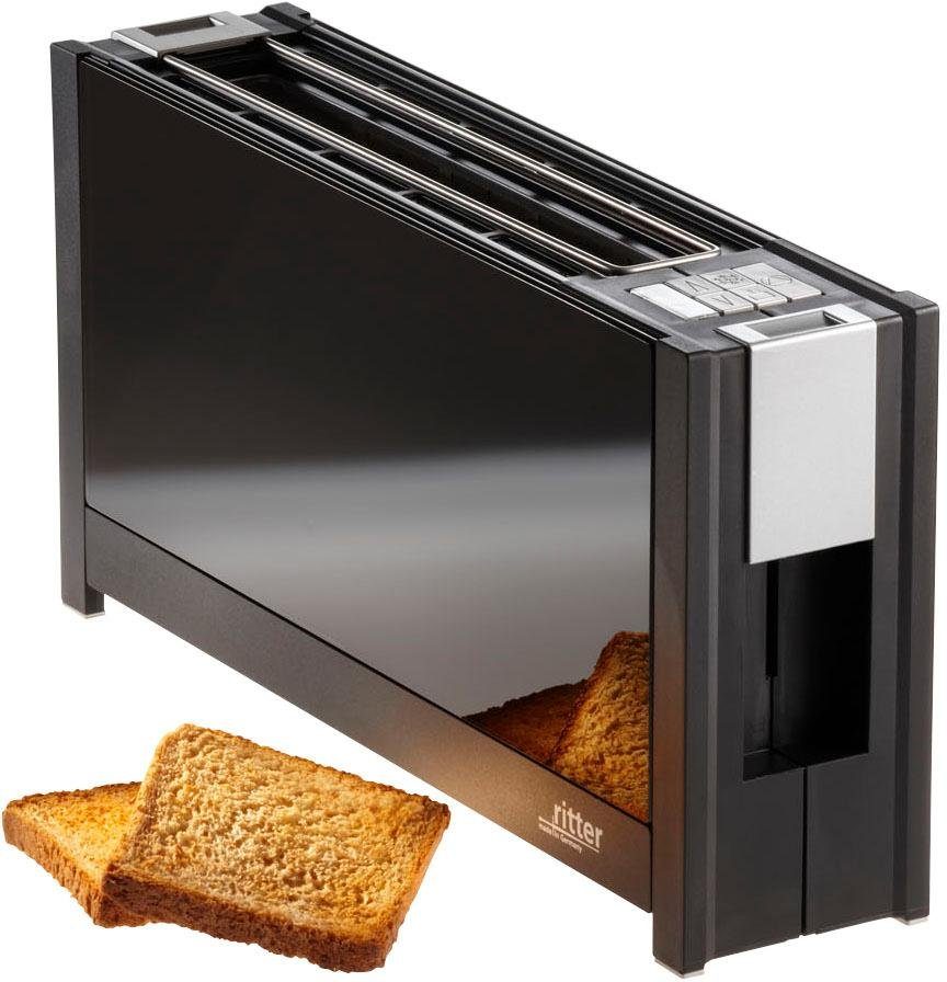 geizig ritter Toaster volcano 5 950 W 2 1 schwarz, langer Scheiben, Schlitz, für
