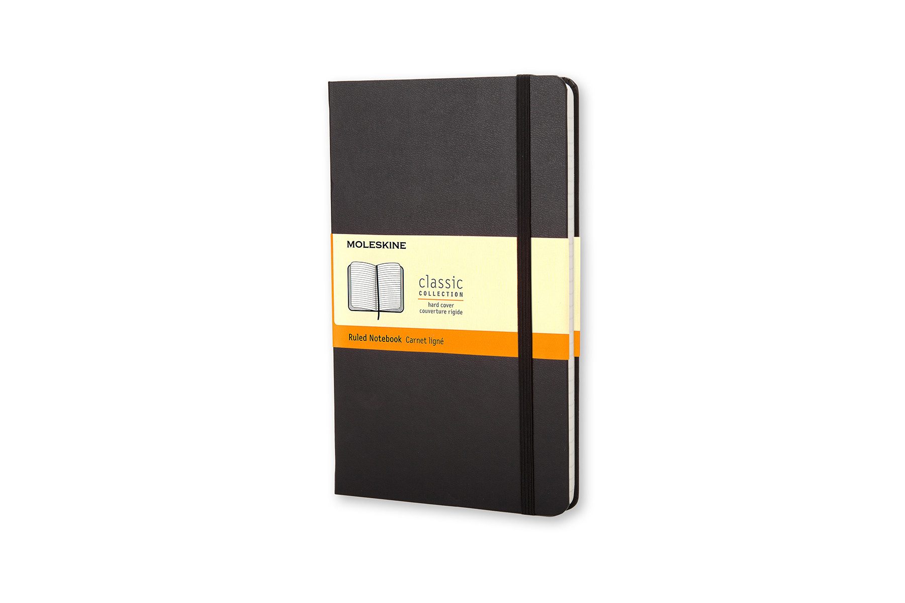 MOLESKINE Notizbuch, Classic Collection L/A5 Groß (13x21) - mit festem Einband - 70g-Papier