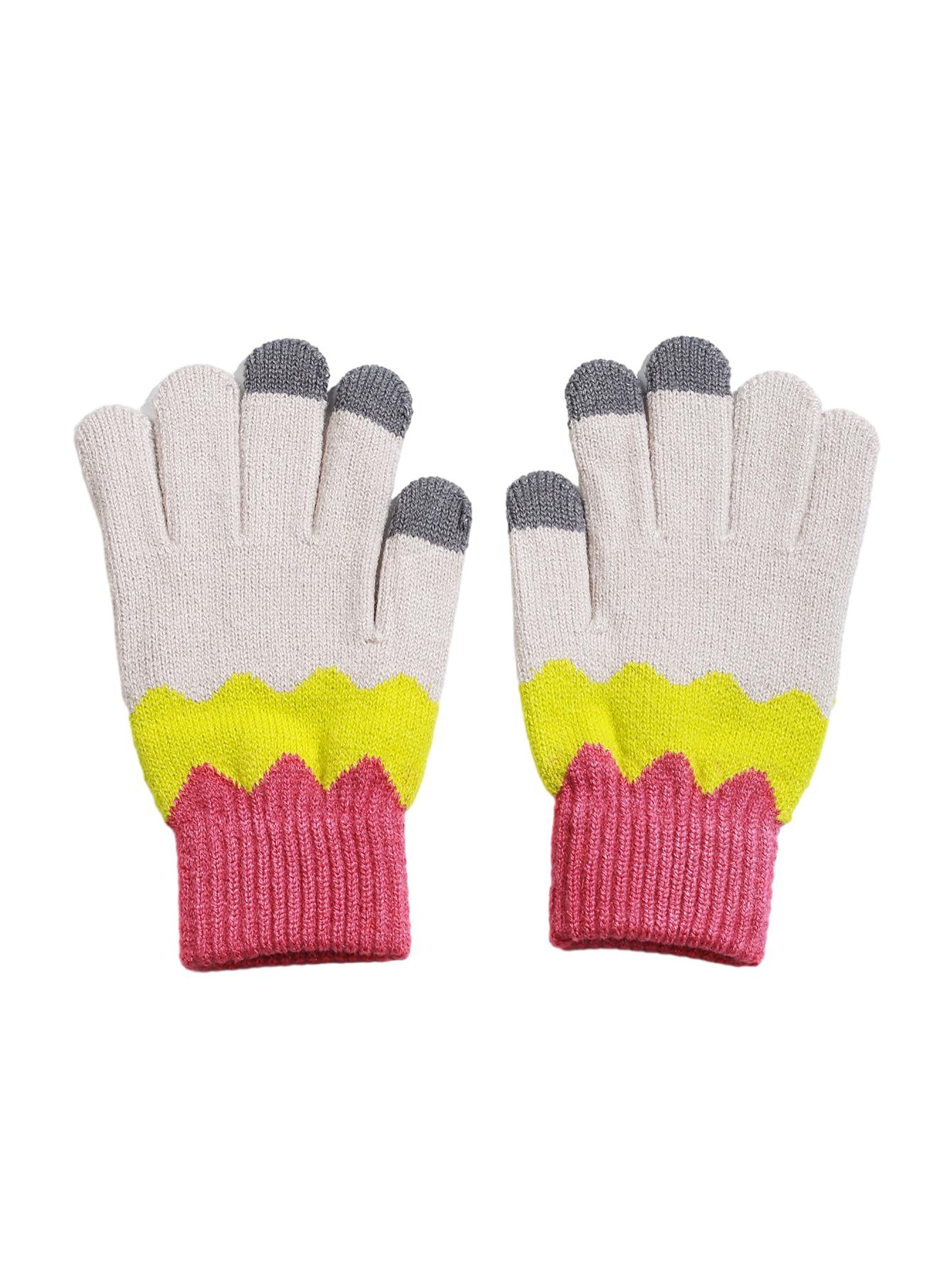 SRRINM Trikot-Handschuhe Wollhandschuhe und gepolstert warm