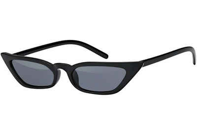 BEZLIT Eyewear Retrosonnenbrille Cat Eye Designer Damen Sonnenbrille (1-St) mit schwarz und braunen Linsen