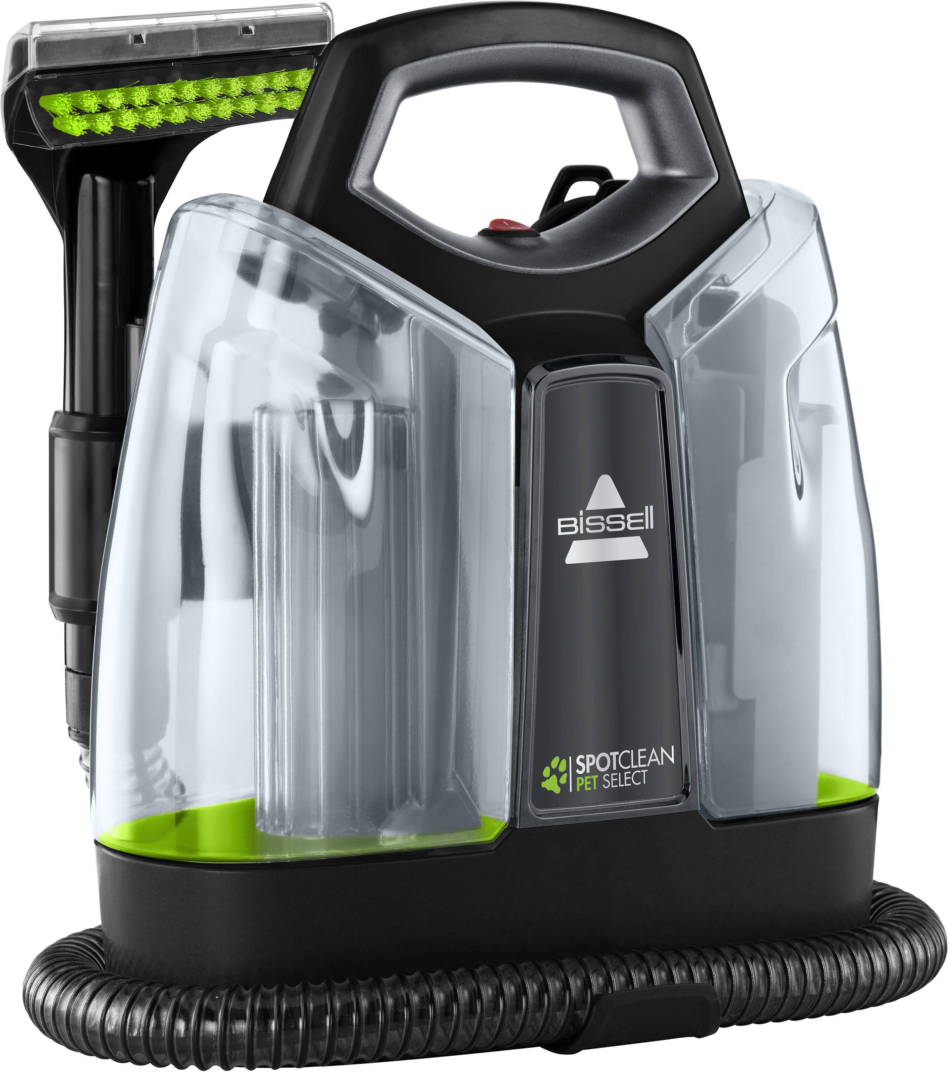 Bissell Wasch-Sauger 37288, Fleckenreiniger SpotClean Pet Select, leicht, kompakt, 330 W, beutellos, Haustieraufsatz, reinigt Flecken auf Teppich, Polster, Treppe&Autositz