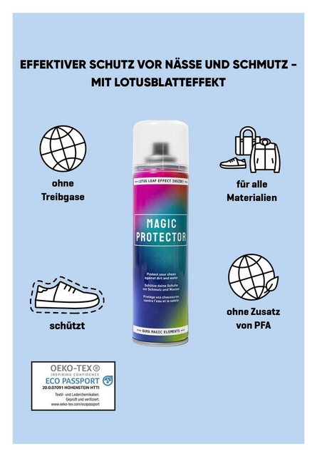 BAMA Group Bama Magic Protector Imprägnierspray, hochwirksames Imprägnierspray für alle Schuhe und Materialien