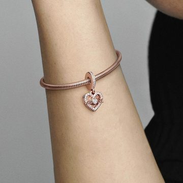 Pandora Bead Charm Anhänger Herz und Mum von PANDORA, rosévergoldet