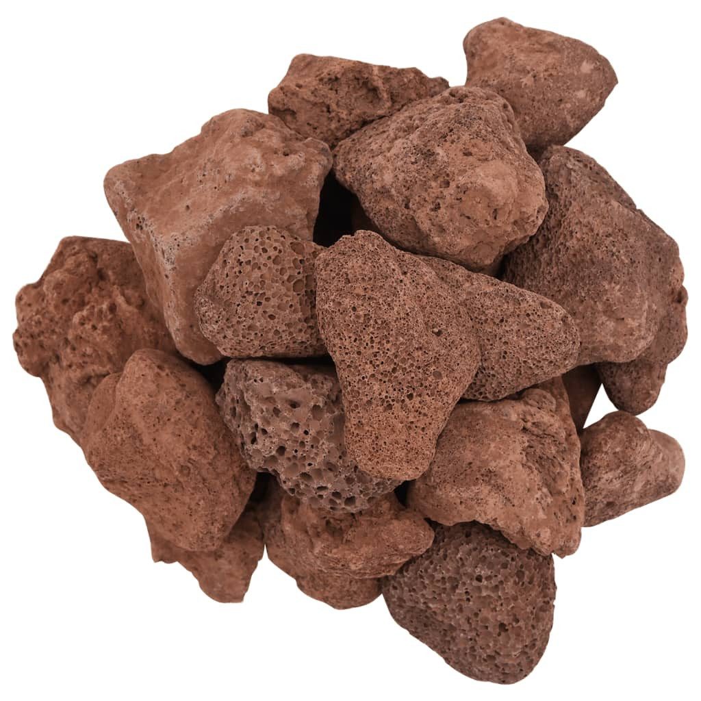 vidaXL Aquariendeko Lavagranulat 10 kg Rot 5-8 cm