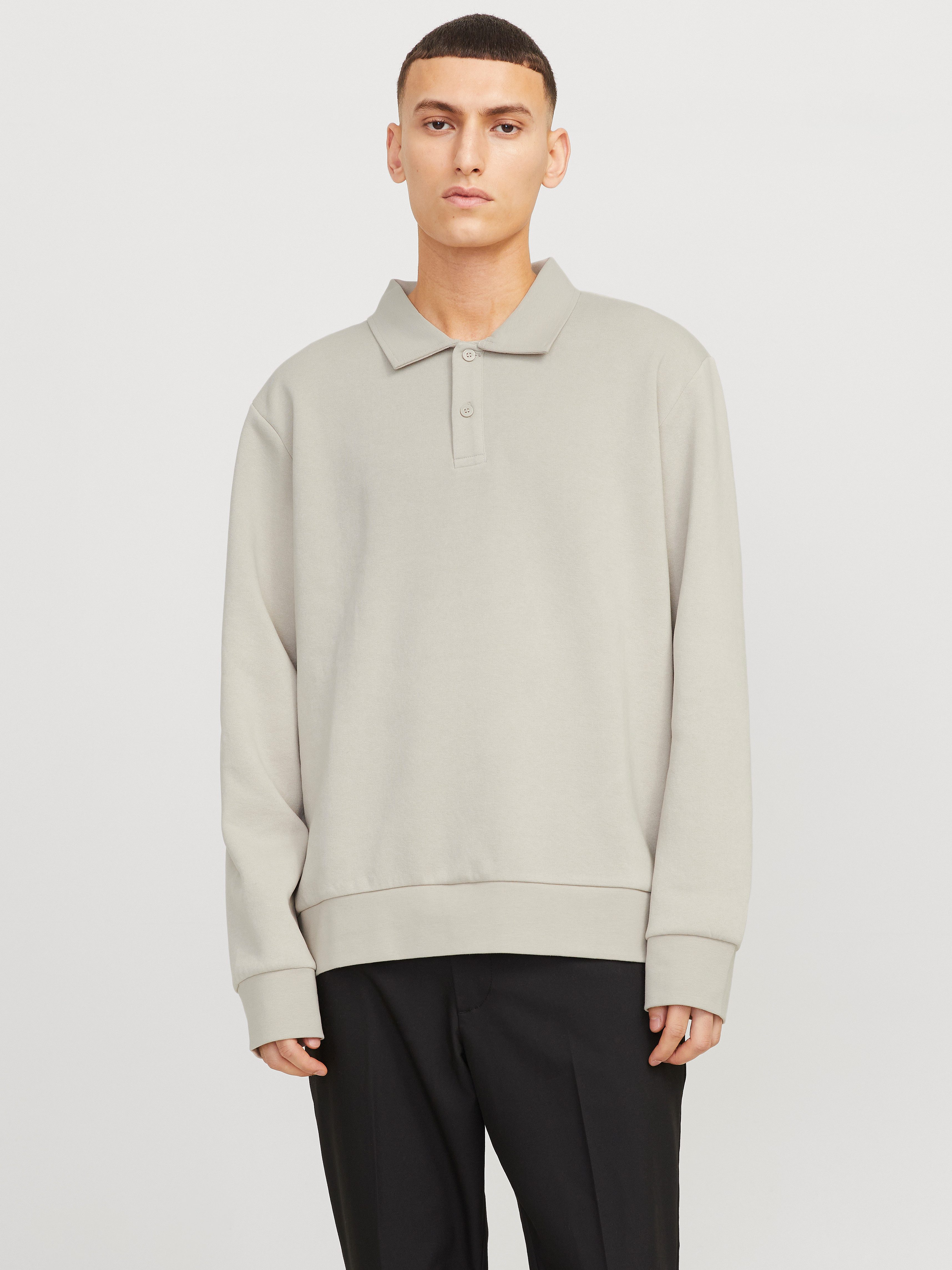 Jack & Jones Sweatshirt JJEBRADLEY SWEAT POLO NOOS günstig online kaufen