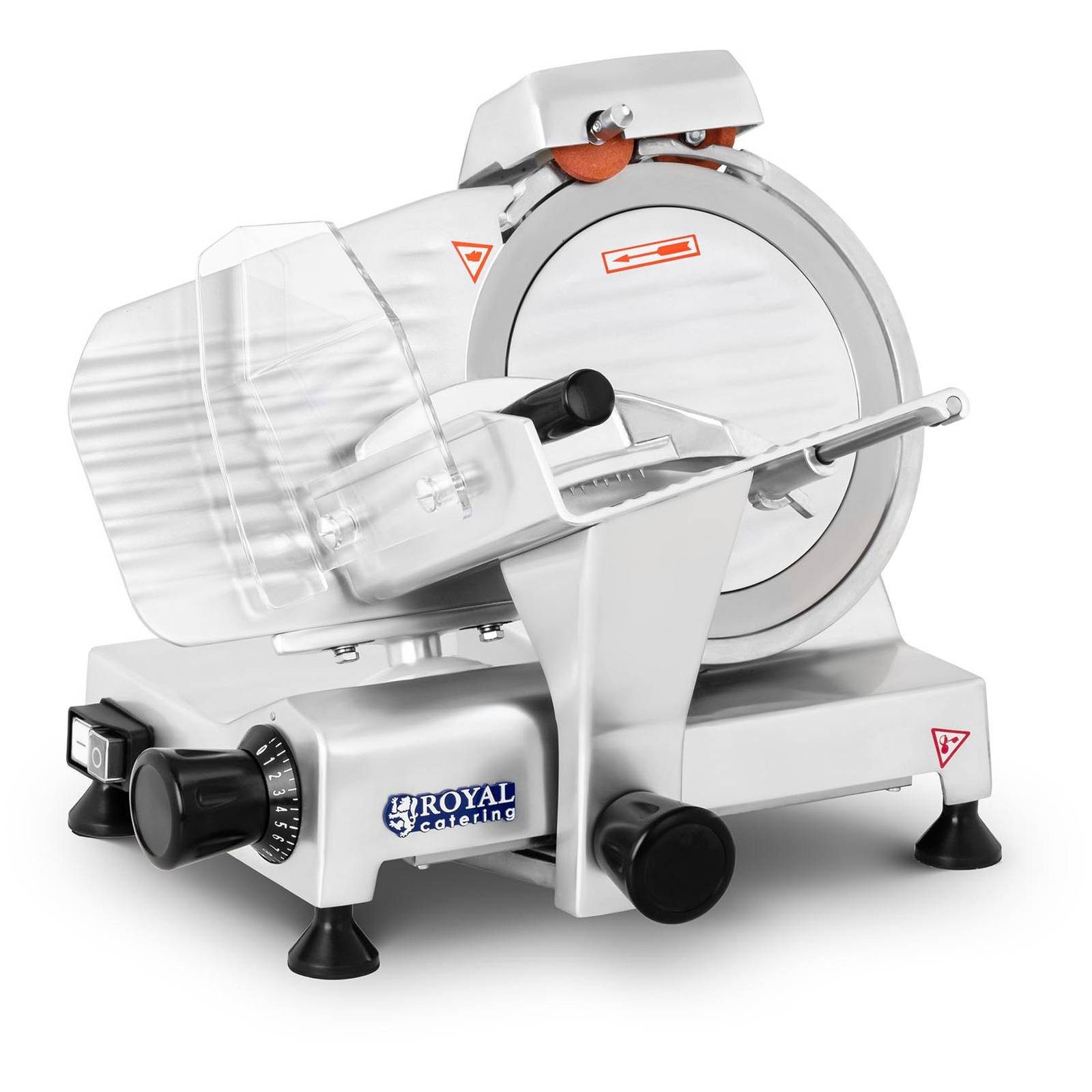 Royal Catering Allesschneider Aufschnittmaschine 0 - 12mm Gastro Profi Wurstschneidemaschine 120W, 120 W