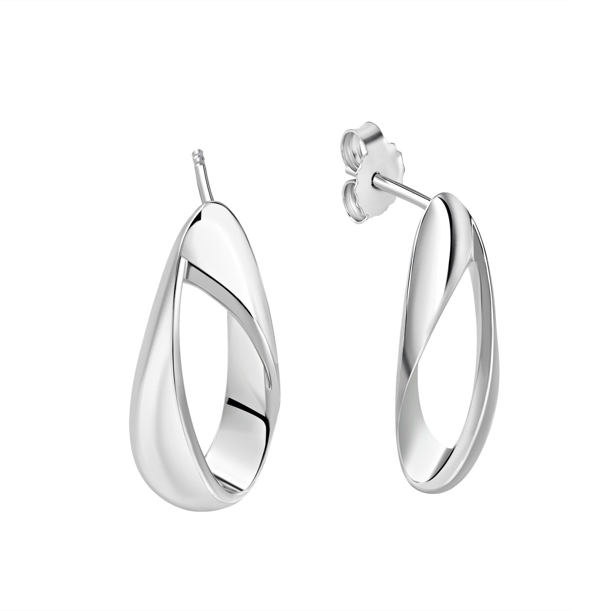 Vivance Paar Ohrhänger 925/- Sterling Silber rhodiniert glanz