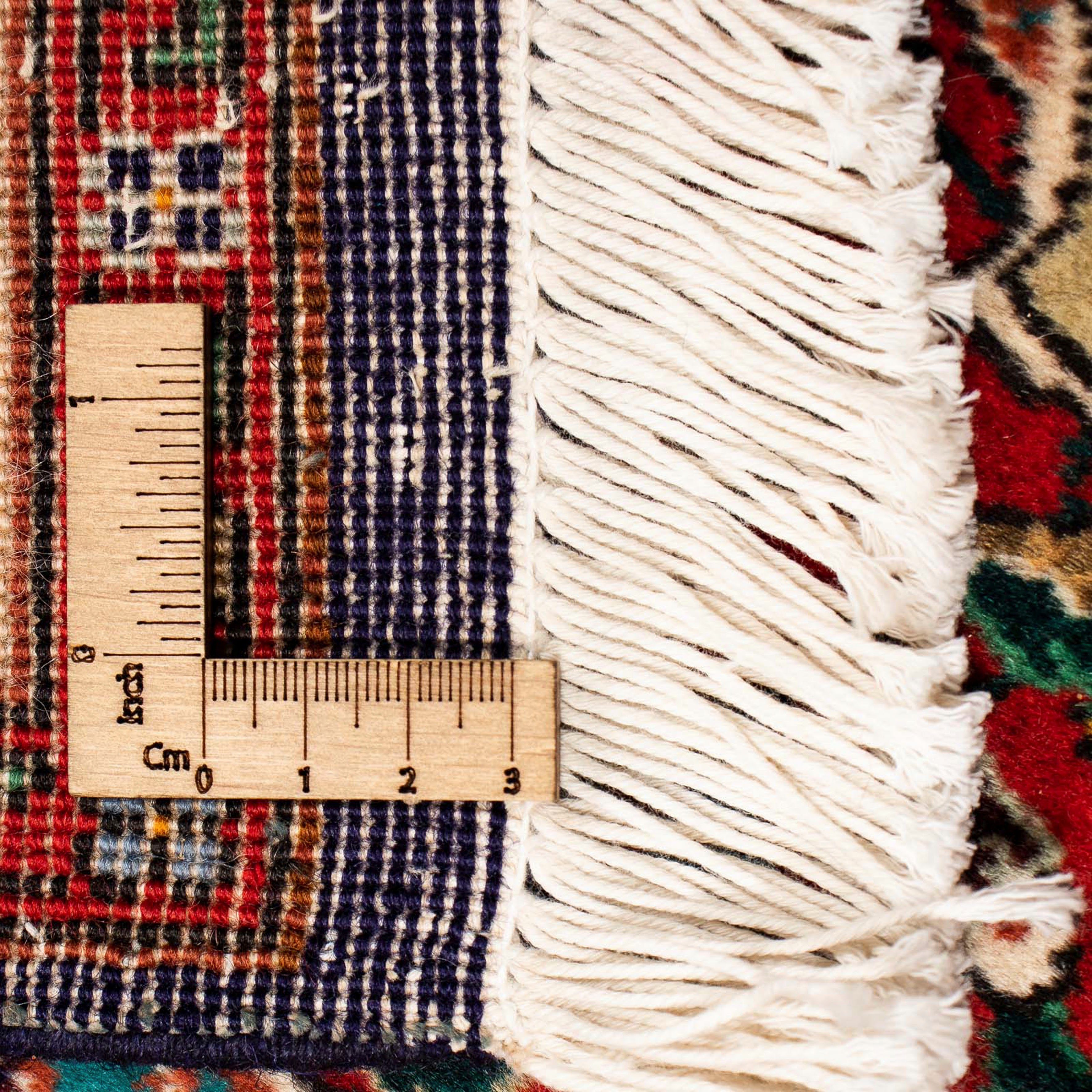 Orientteppich Täbriz morgenland, x Höhe: Handgeknüpft, 395 297 Wohnzimmer, mit hellrot, rechteckig, mm, - cm 10 - Einzelstück Zertifikat