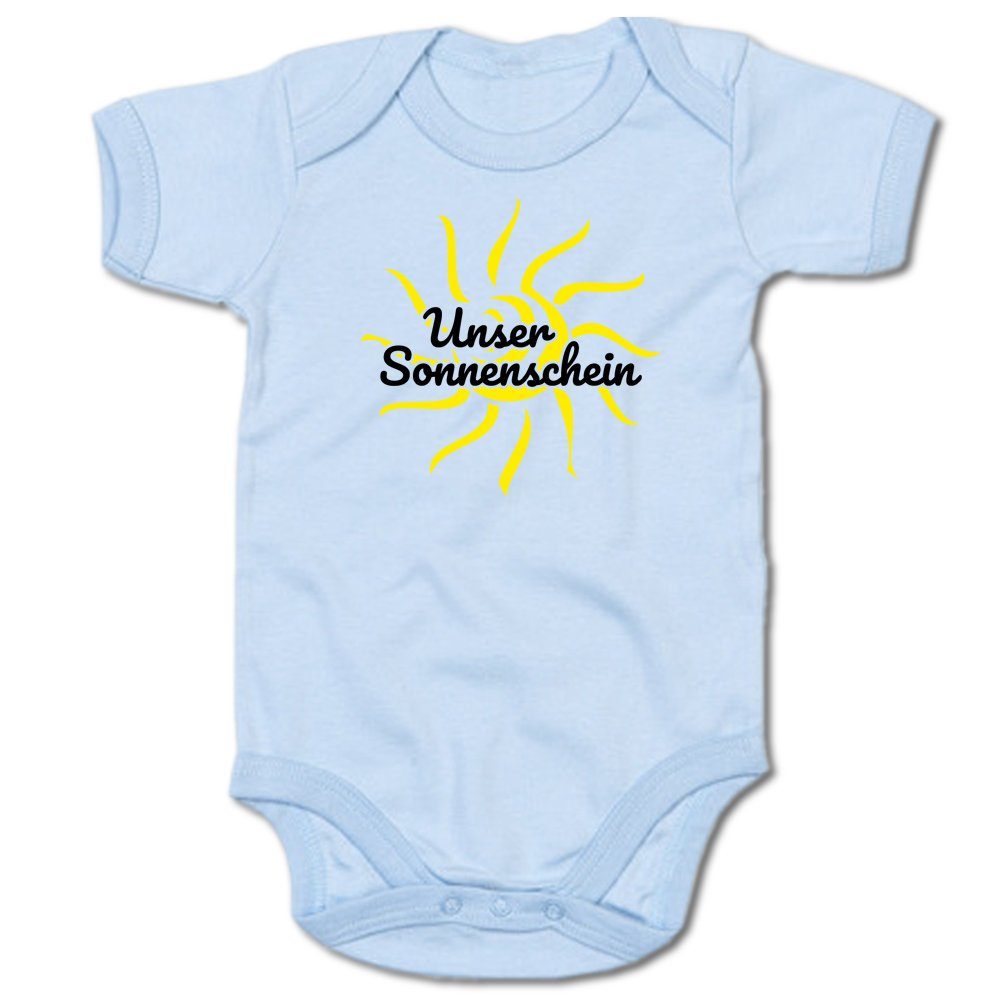 G-graphics Kurzarmbody Baby Body - Unser Sonnenschein mit Spruch / Sprüche • Babykleidung • Geschenk zur Geburt / Taufe / Babyshower / Babyparty • Strampler