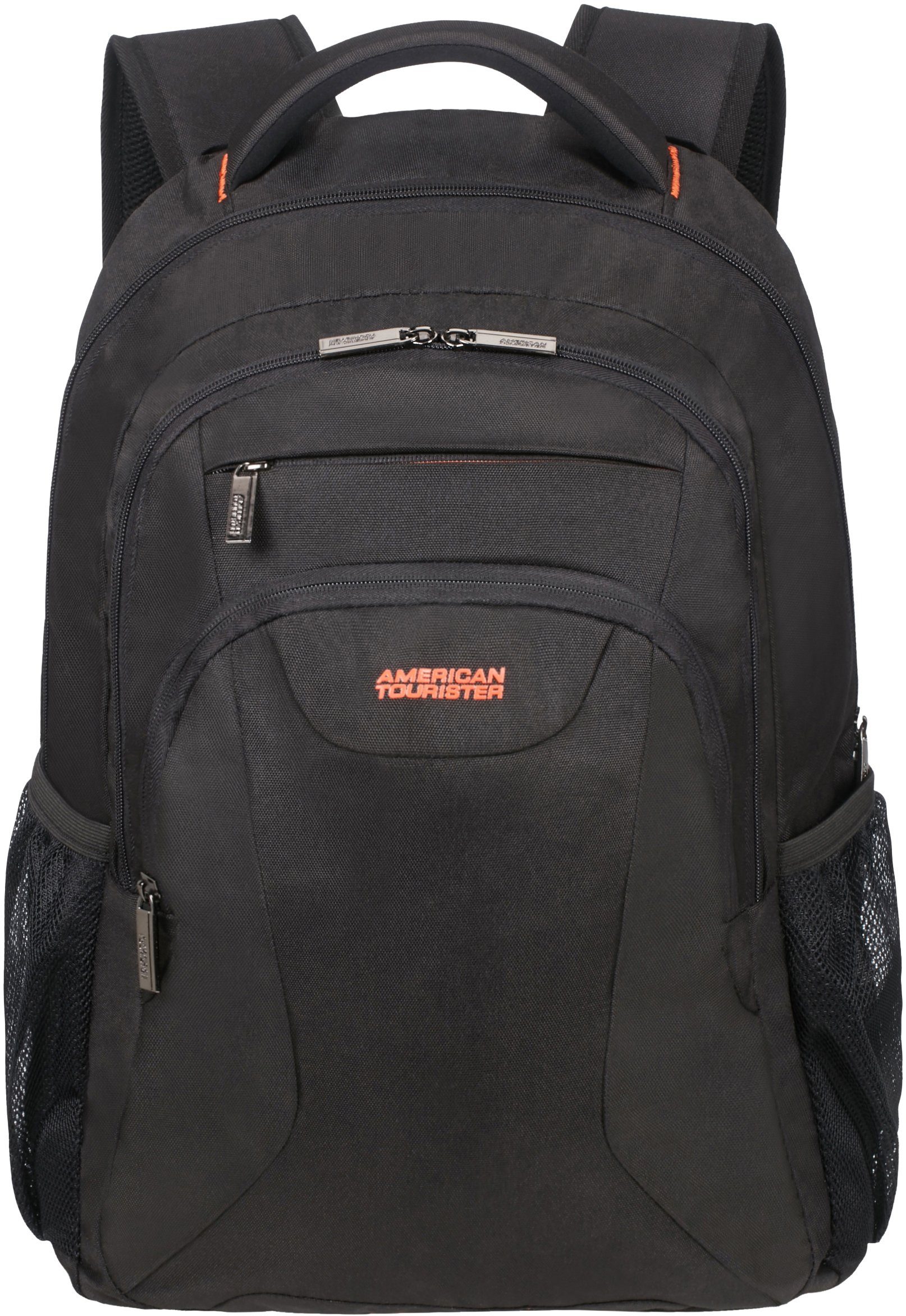 American Tourister® Laptoprucksack At Work 17.3, black/orange, Kinderreisekoffer Kindertrolley Handgepäck Hartschalenkoffer