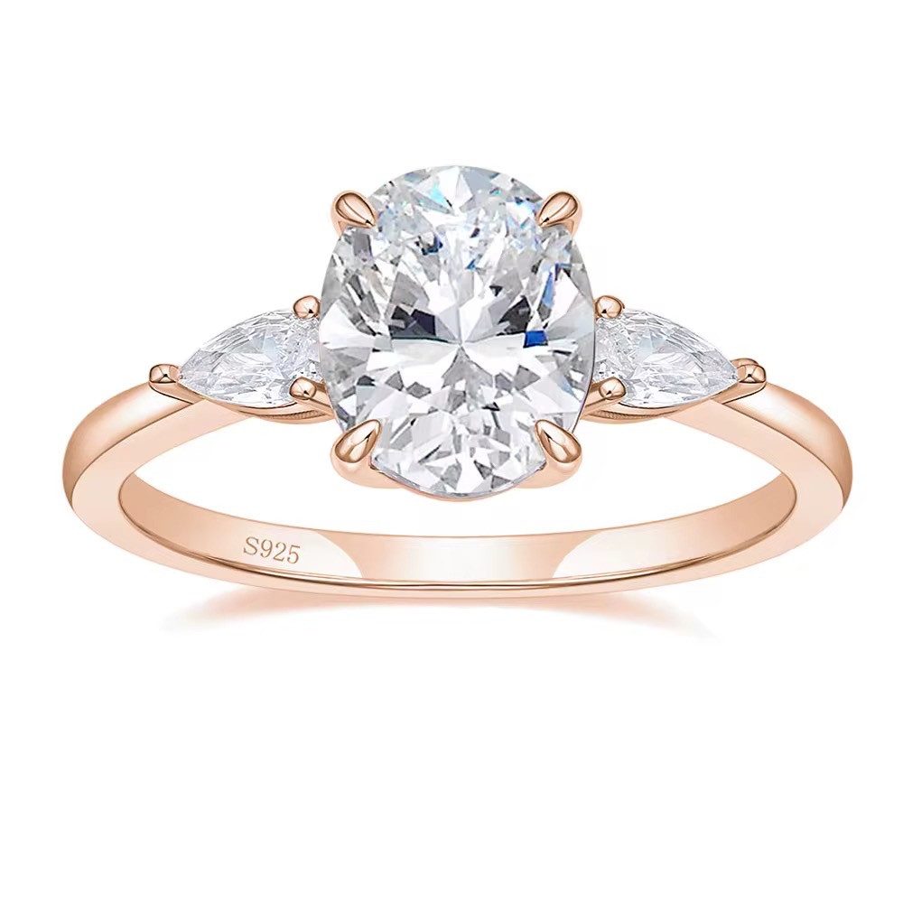 ROUGEMONT Verlobungsring Funkelnder Extravaganter Damen Ring Verlobungsring 925 Silber, Echtschmuck