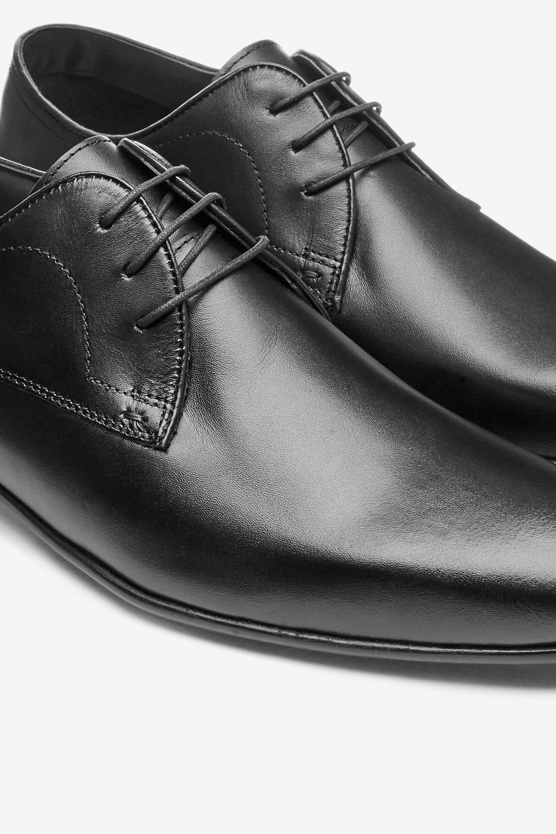 Next Unifarbene Derby-Schuhe aus Leder Schnürschuh günstig online kaufen