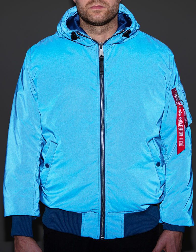 Alpha Industries Allwetterjacke MA-1 Hooded Reflective Jacke