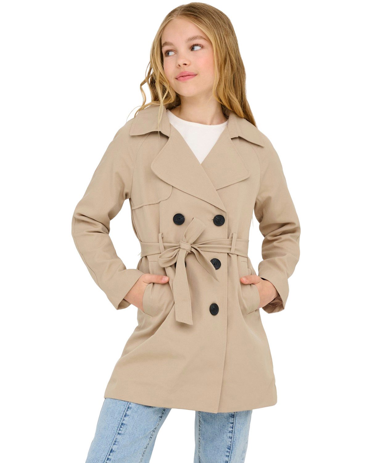 KIDS ONLY Trenchcoat halblanger Mädchen Mantel