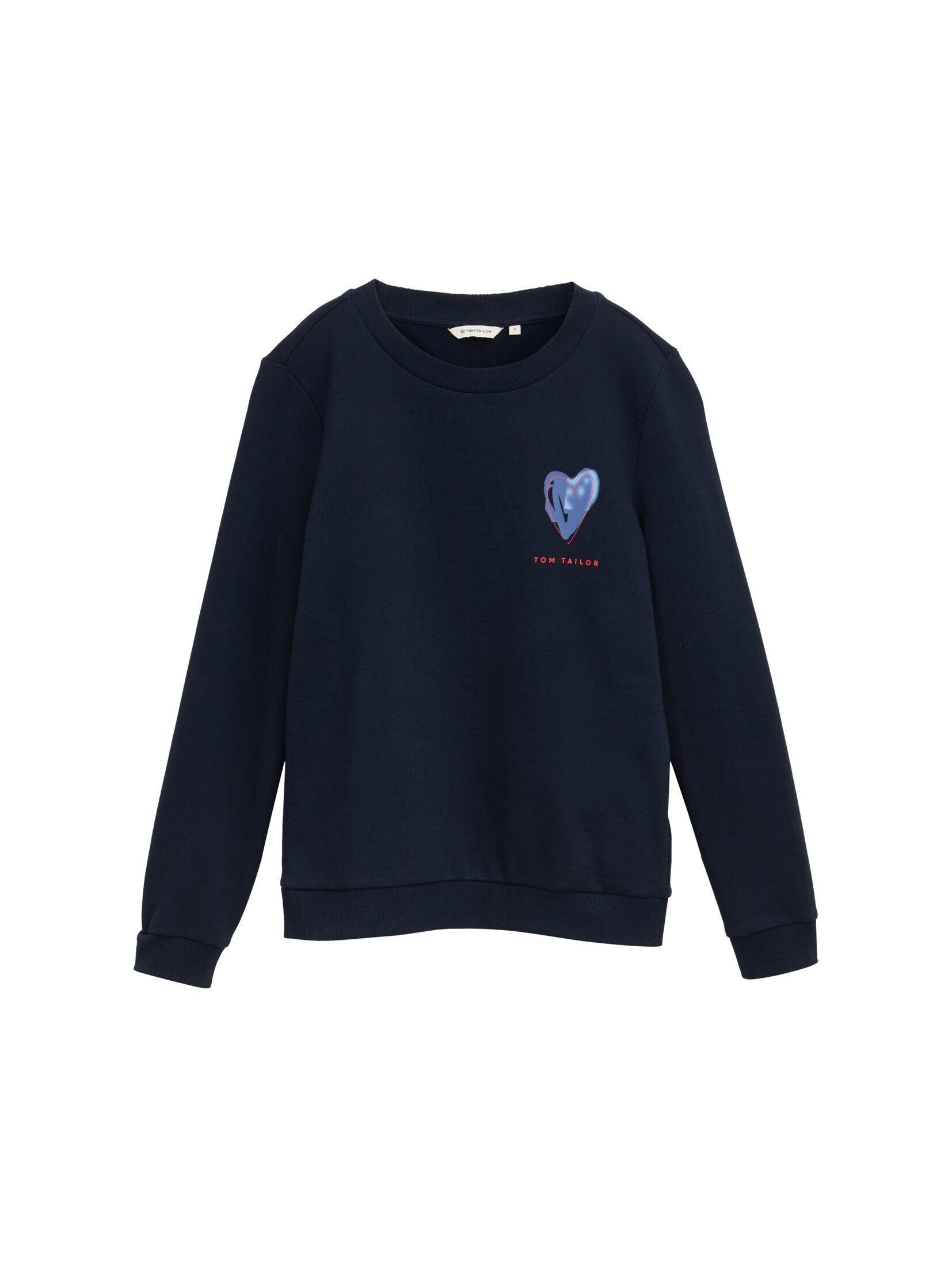 TOM TAILOR Sweatshirt Strick & Sweatshirts Loose Fit Sweatshirt mit Print günstig online kaufen