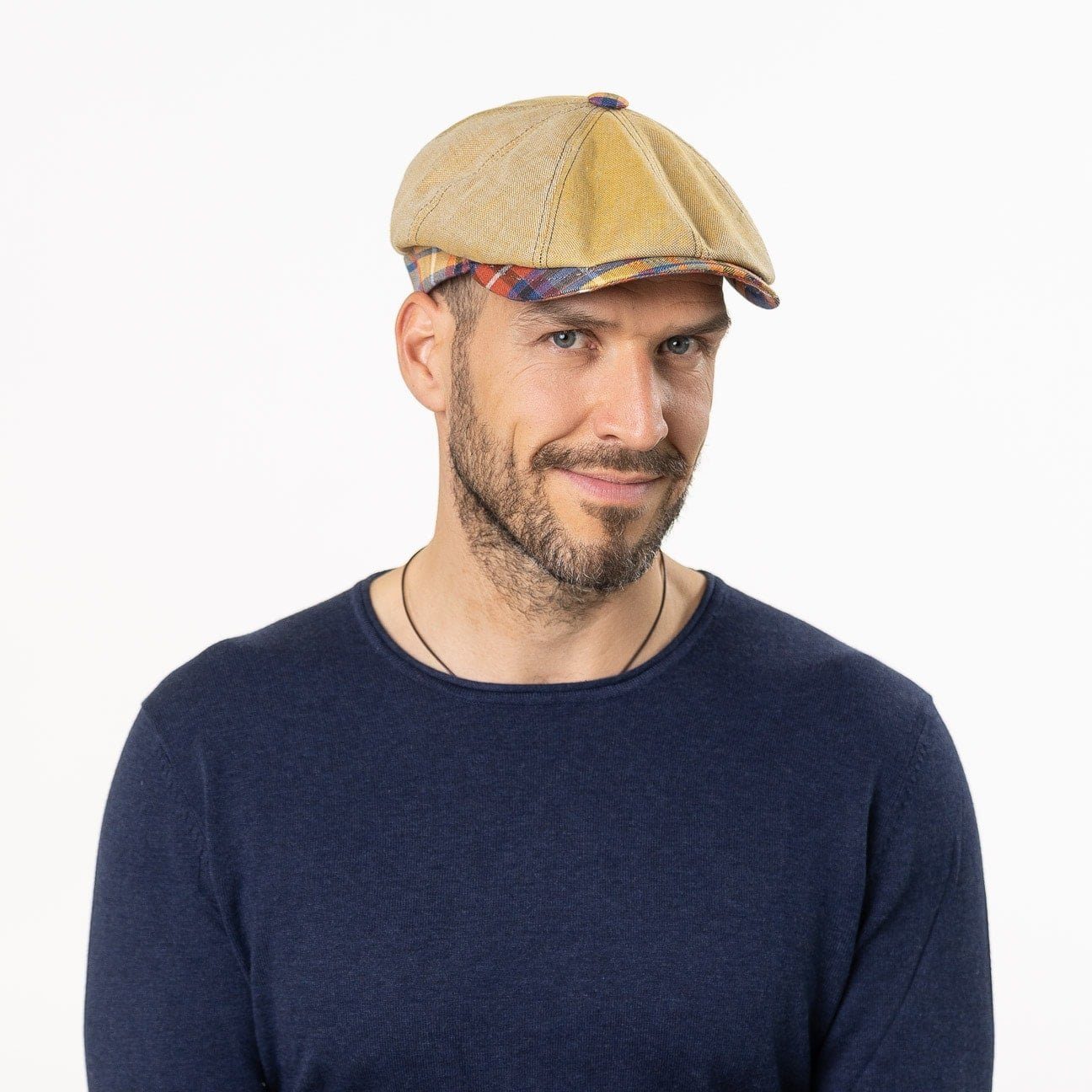 Flat Flatcap Italy Schirm, Cap (1-St) Lierys beige Made mit in