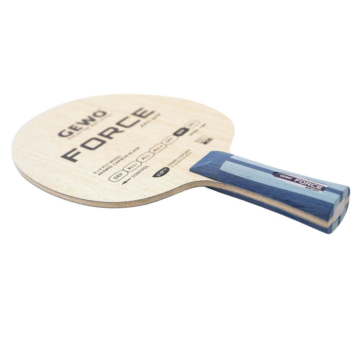 Gewo Tischtennisschläger Holz Force ARC OFF, Tischtennisholz