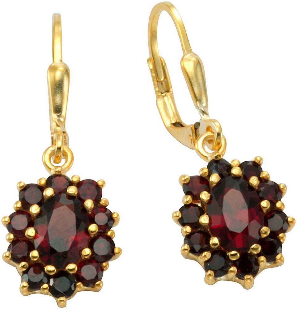 Firetti Paar Ohrhänger Schmuck Geschenk, Ohrringe Entourage Royal, Silber 925, mit Granat