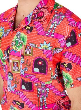 Opposuits Kostüm Sommer Kombi Rick & Morty Surreal, 'Interdimensional Combo, Morty!' - nerdy Hemd und Shorts aus einer and