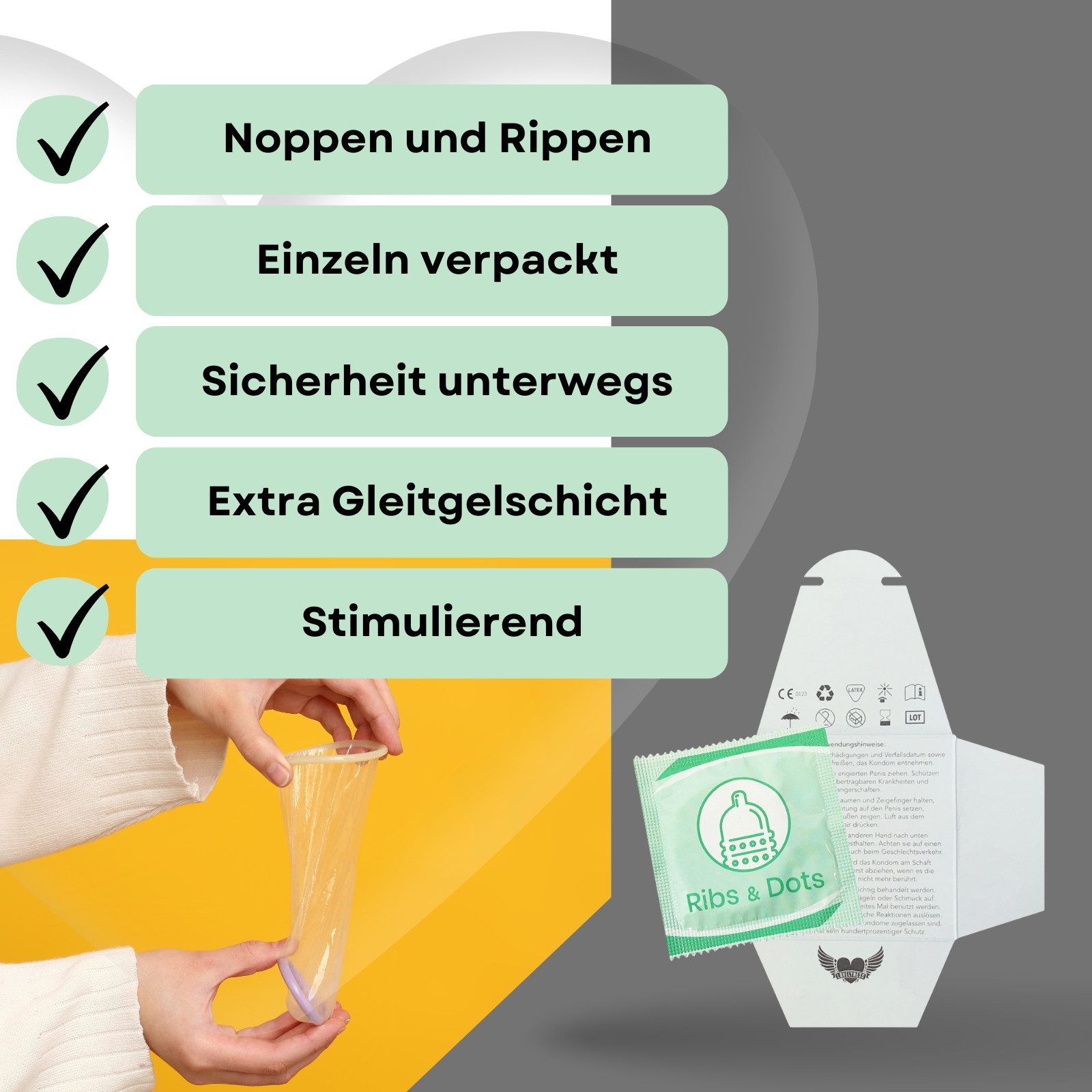Lovelyness Kondome - mit Noppen und Rippen