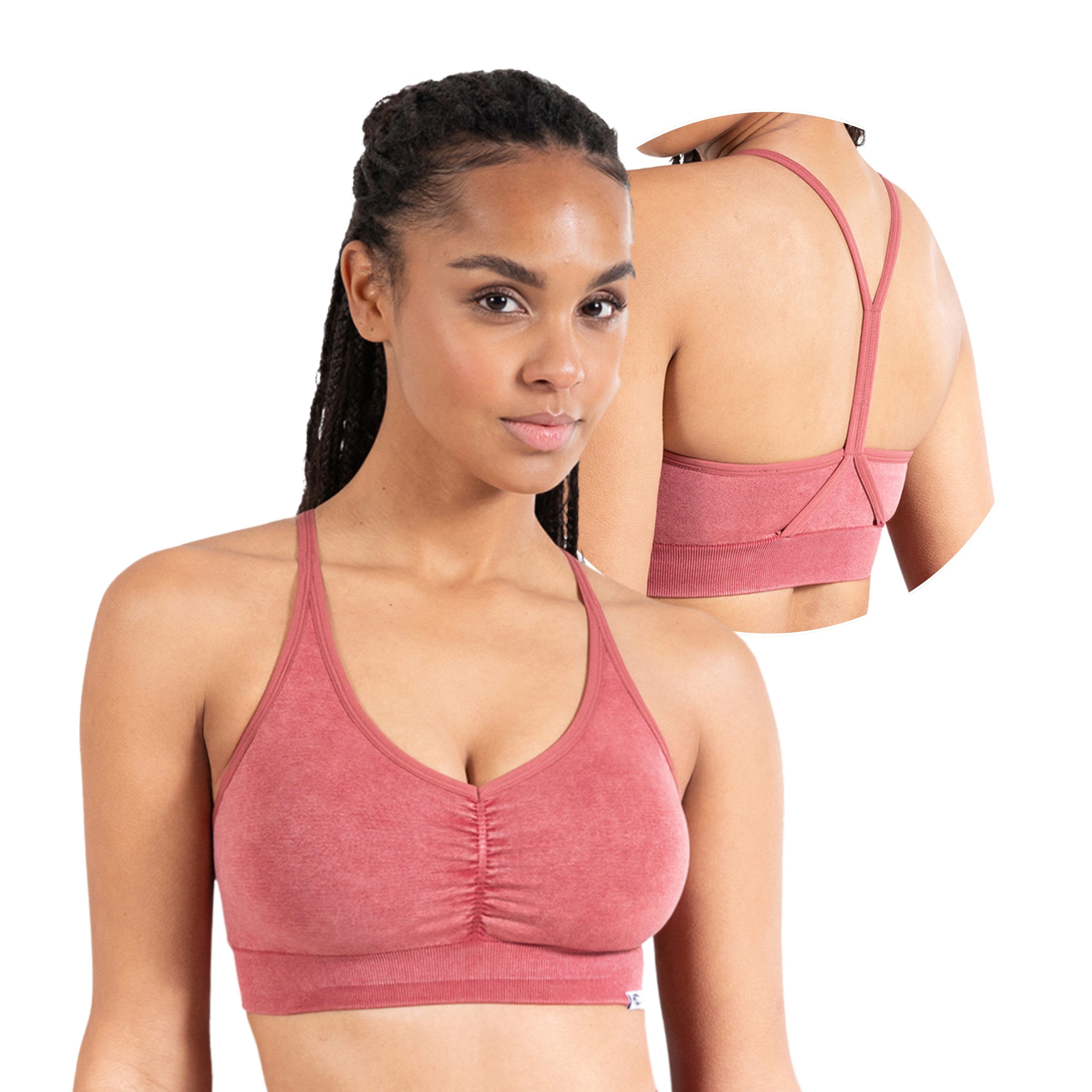 Smilodox Sport-BH Batik Acid Scrunch, Rutschfester Bra mit Batik Waschung Seamless Sport Bra Blickdicht Atmungsaktiv Yoga Fitness Freizeit