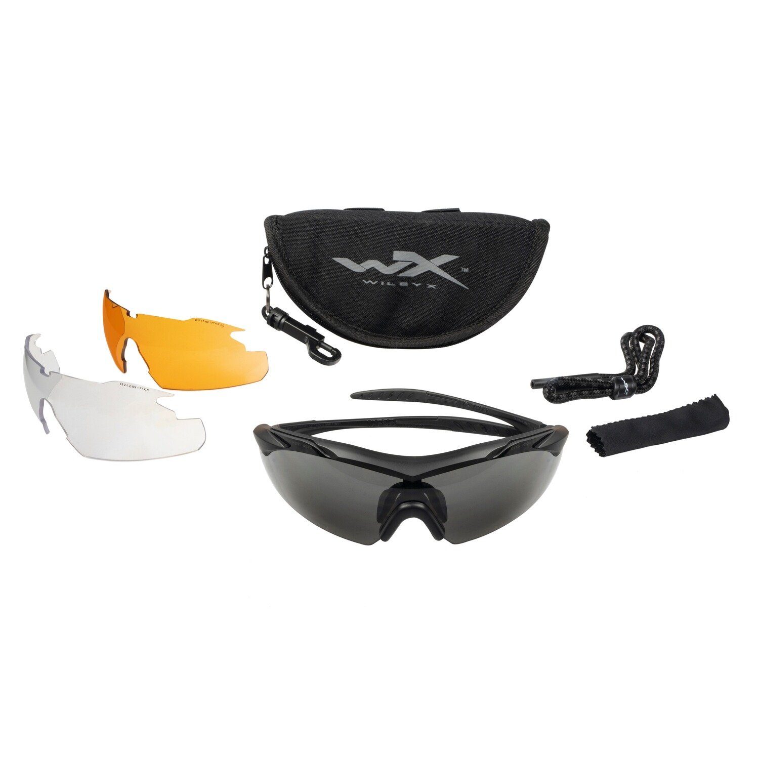 COMM 2.5 Schwarz Sonnenbrille Matt Set X WX Wiley VAPOR