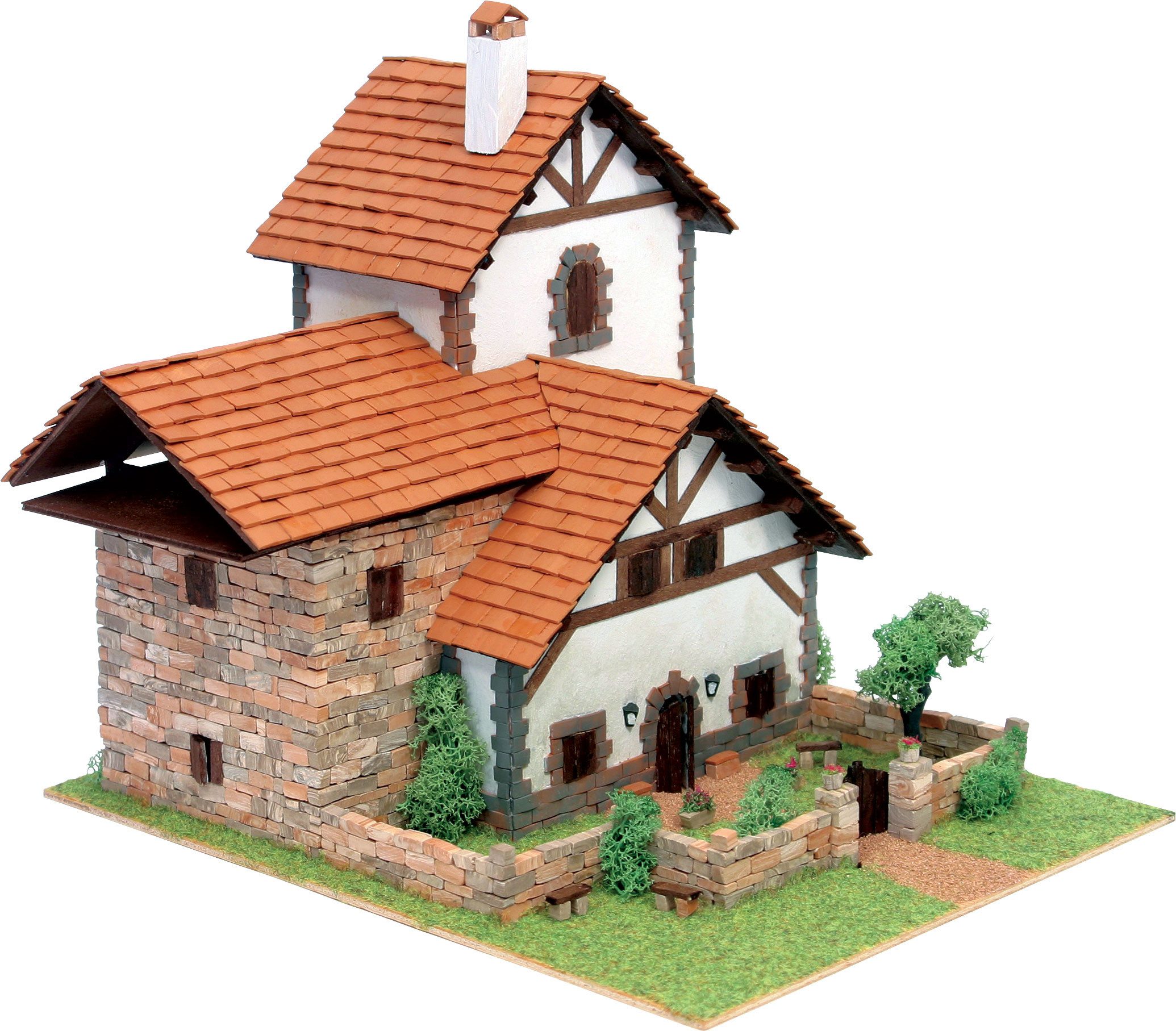 Domus Kits Modellbausatz Vielha, Maßstab 1:60, (Modellbausatz, 2048-tlg., Architekten Haus), Made in Europe