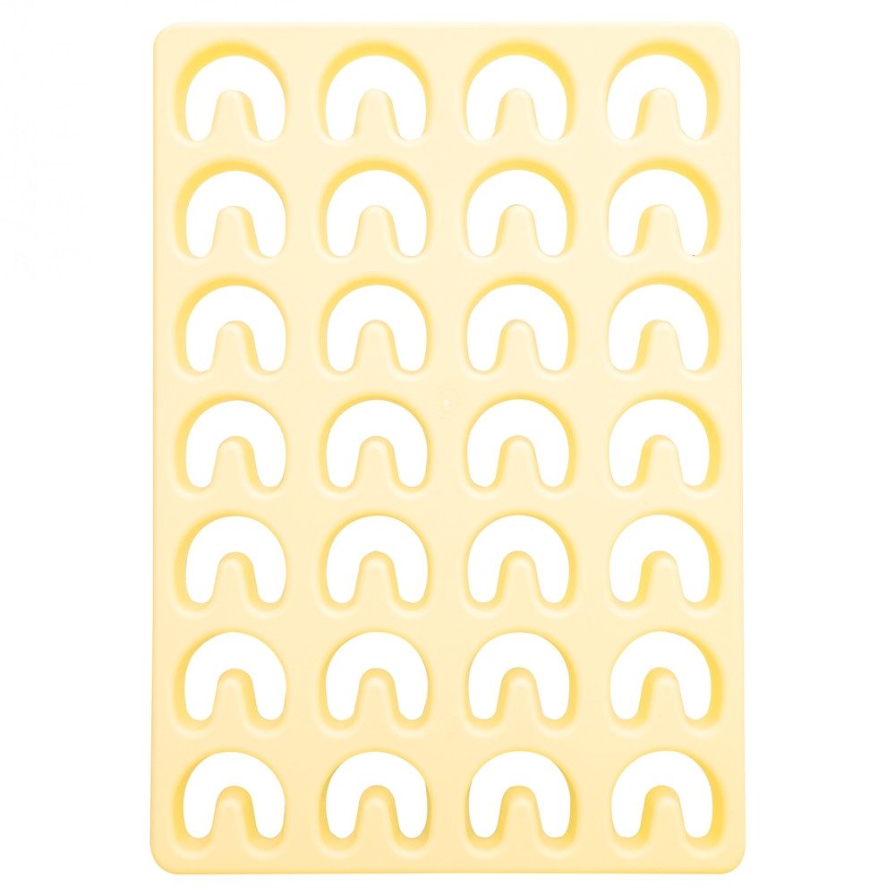 Doraplast Ausstechform Ausstecherplatte Vanille, Keksausstecherplatte „Vanillekipferl“ - 28 Stück