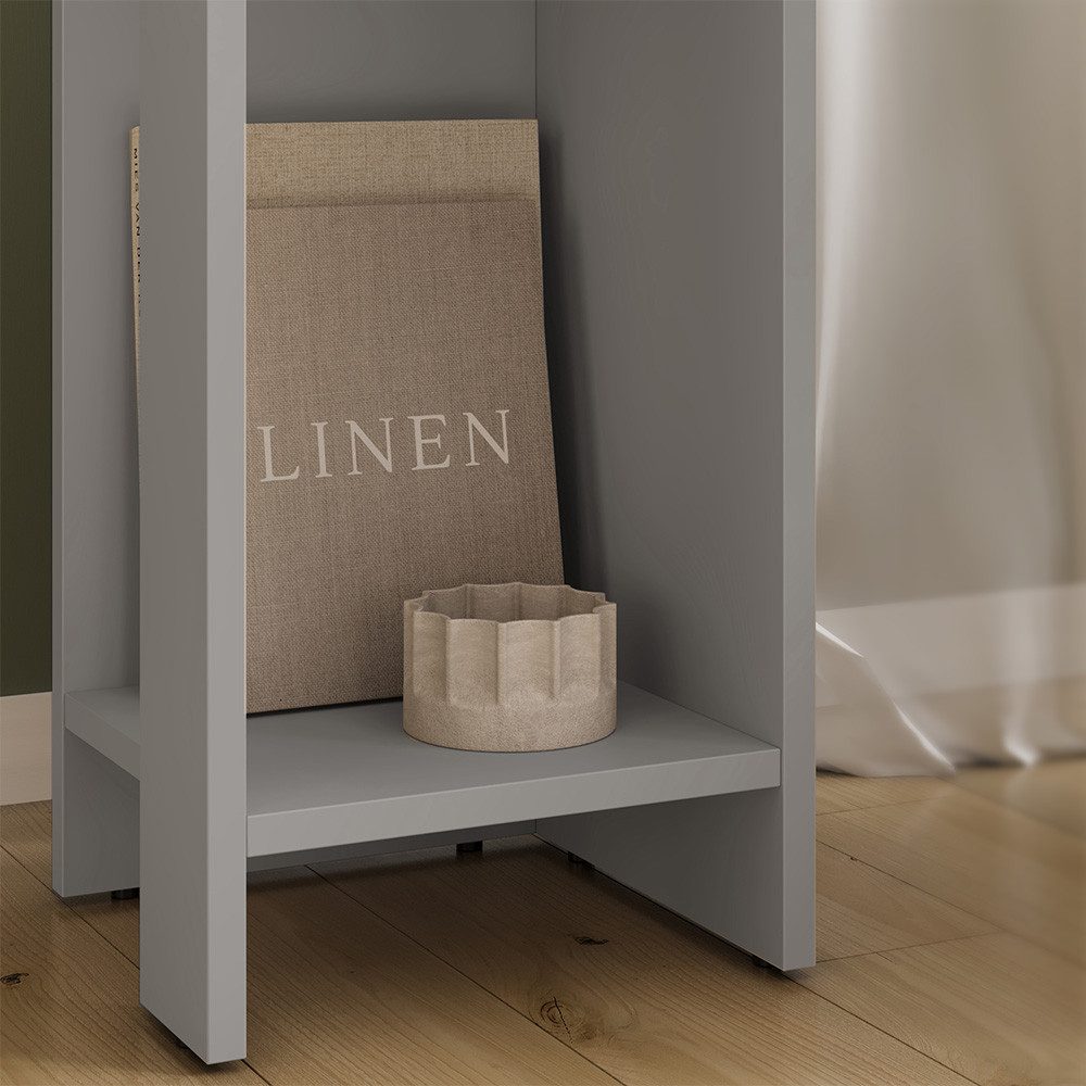 Vicco Nachtschrank Lenar, Greige, 27 x 60 cm (1-St)