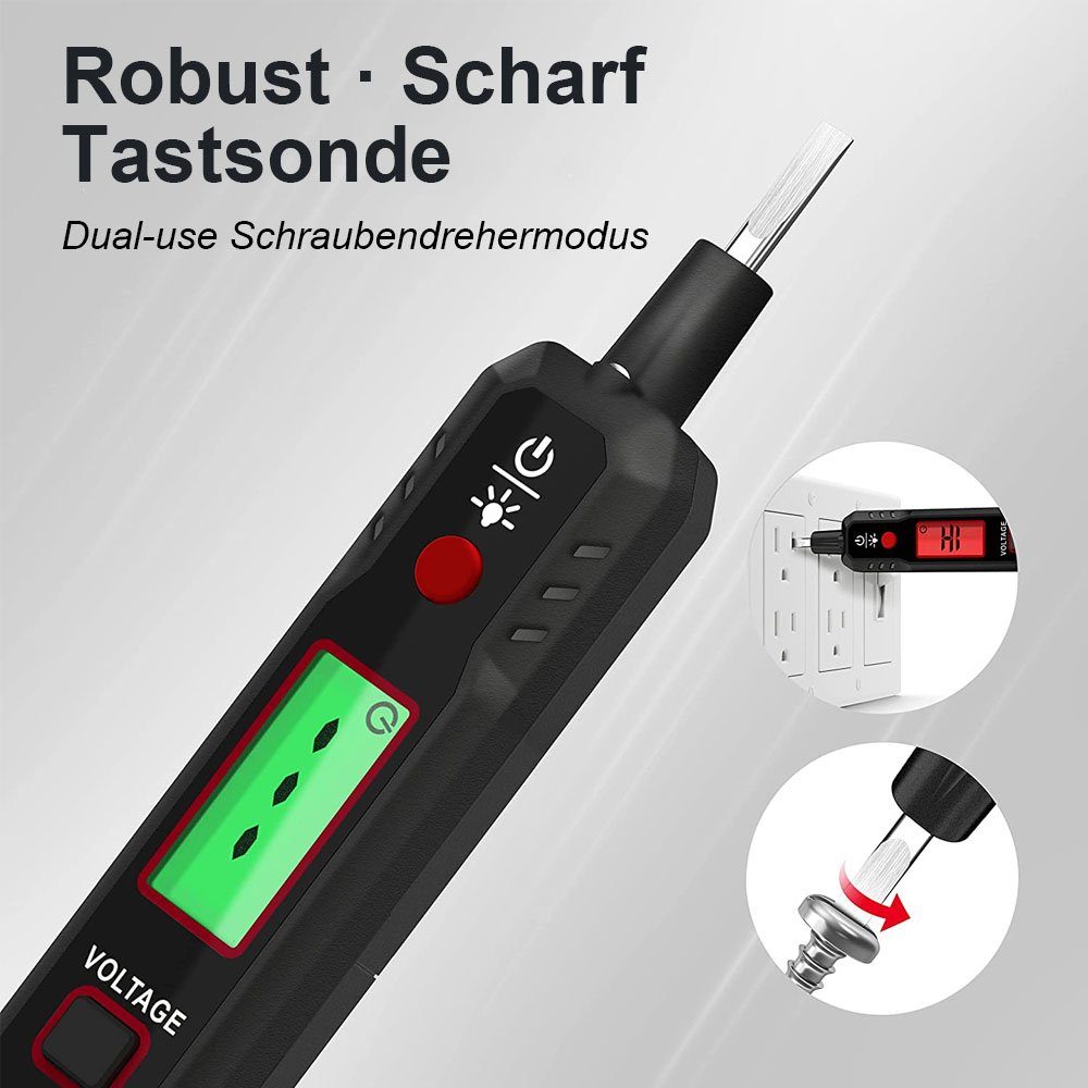 Spannungsprüfer/12 V, berührungsloser, TUABUR V-300 (1-tlg) Elektro-Schraubendreher