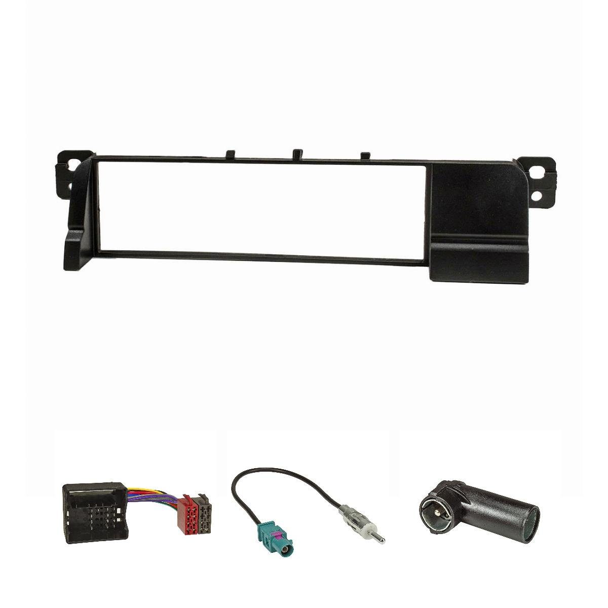 Auto Radio Blende Einbaurahmen Set Fakra Adapter Für BMW 3er E46