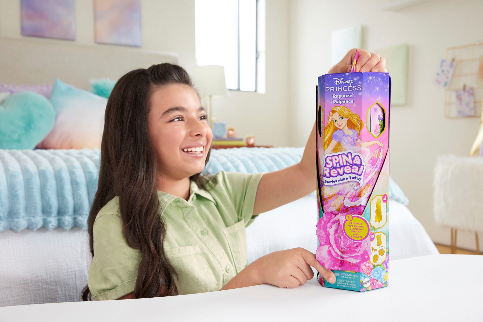 Mattel® Anziehpuppe Disney Princess Spin & Reveal Rapunzel günstig online kaufen