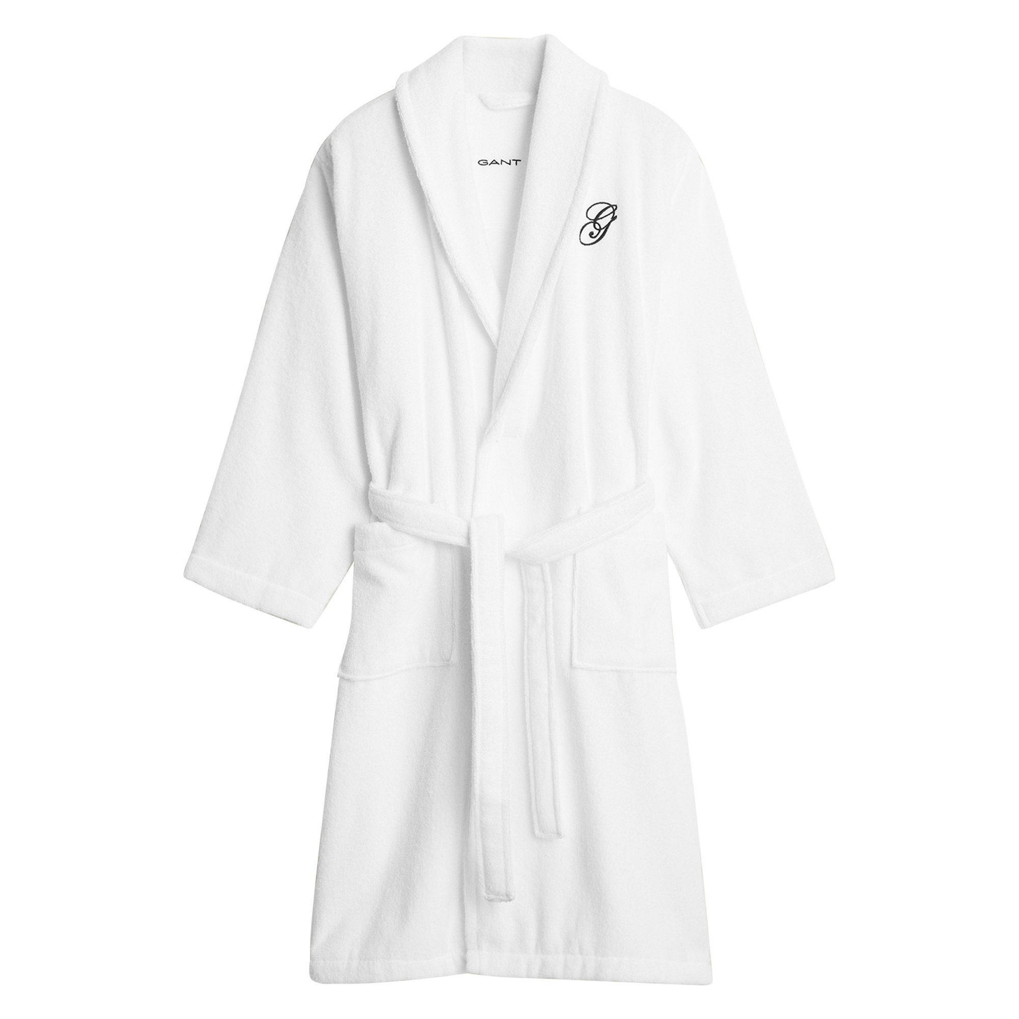 Gant Bademantel Unisex Bademantel 1er Pack Baumwolle, Baumwolle