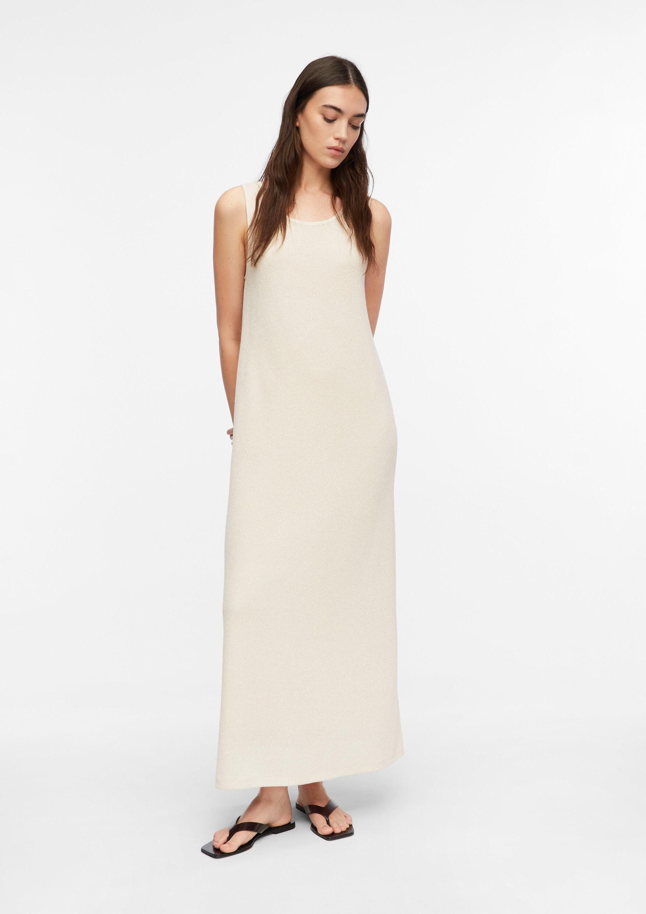comma Midikleid Kleid Langes Kleid in Feinstrickoptik