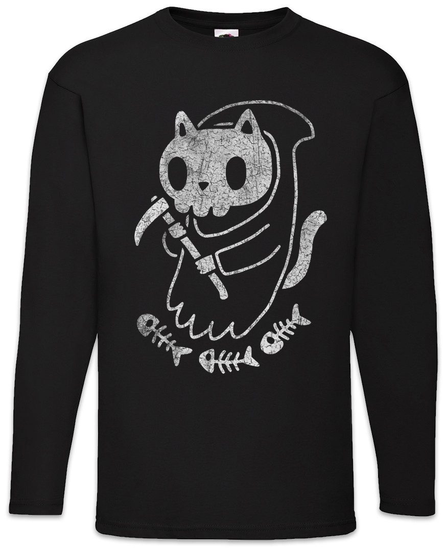 Langarmshirt Cat Reaper II Langarm T-Shirt Cats Katze Katzen Reaper Love Liebe