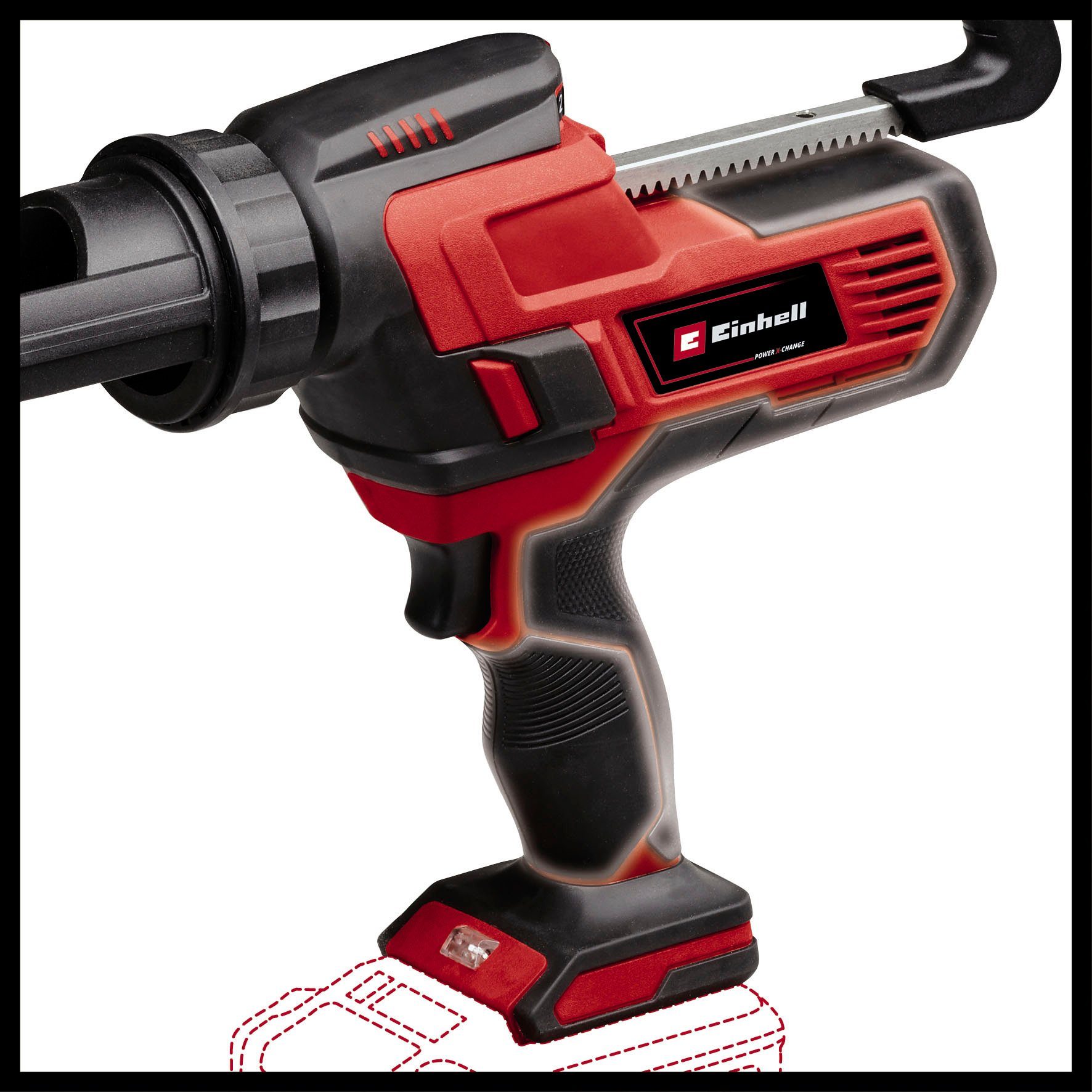 Einhell Akku-Kartuschenpistole Power X-Change TE-SG 18/10 Li - Solo, 310 ml, ohne Akku und Ladegerät – Bild 4 von 5