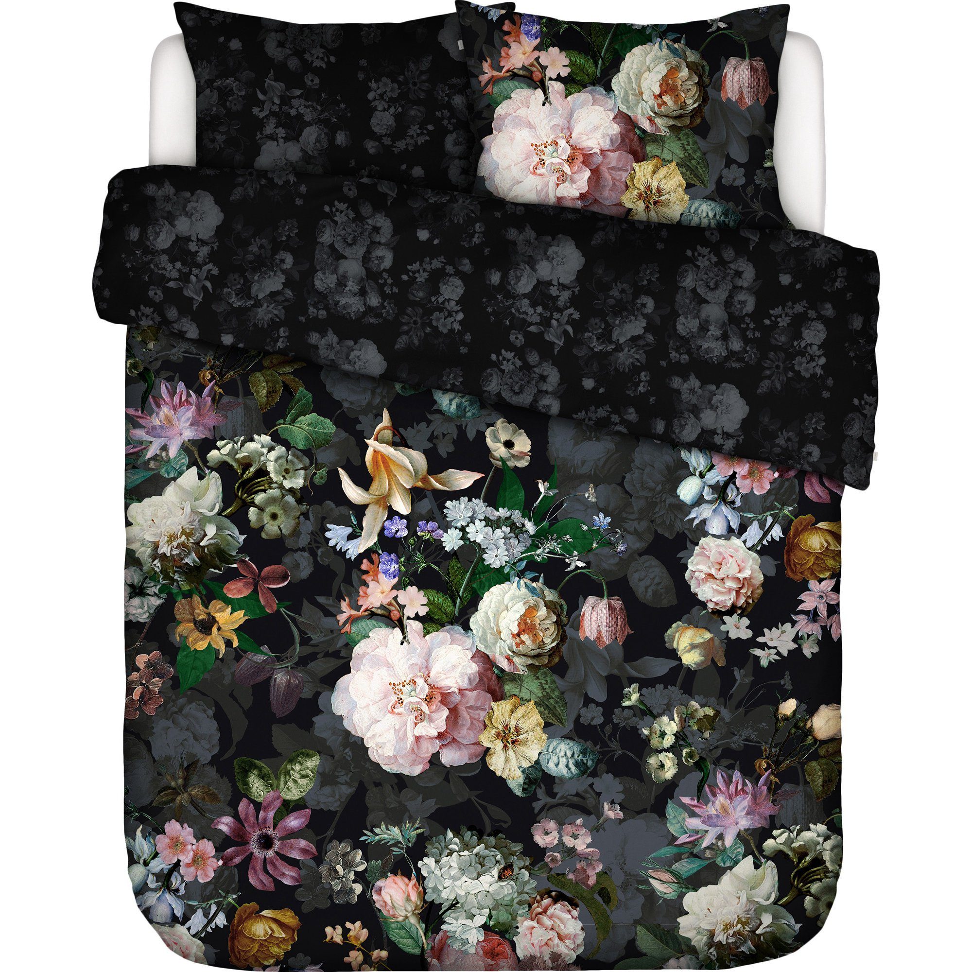 Essenza Bettwäsche Wendebettwäsche "Fleur festive", Mako-Satin, Satin Blumen