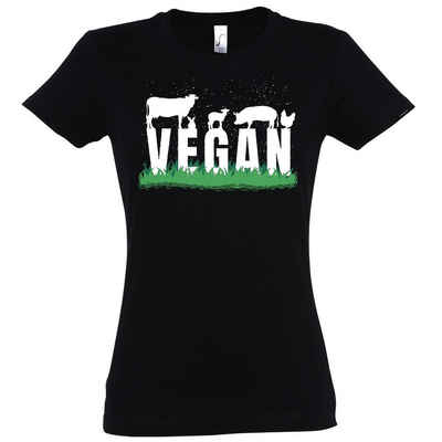 Youth Designz T-Shirt Vegan Damen Shirt mit trendigem Frontprint